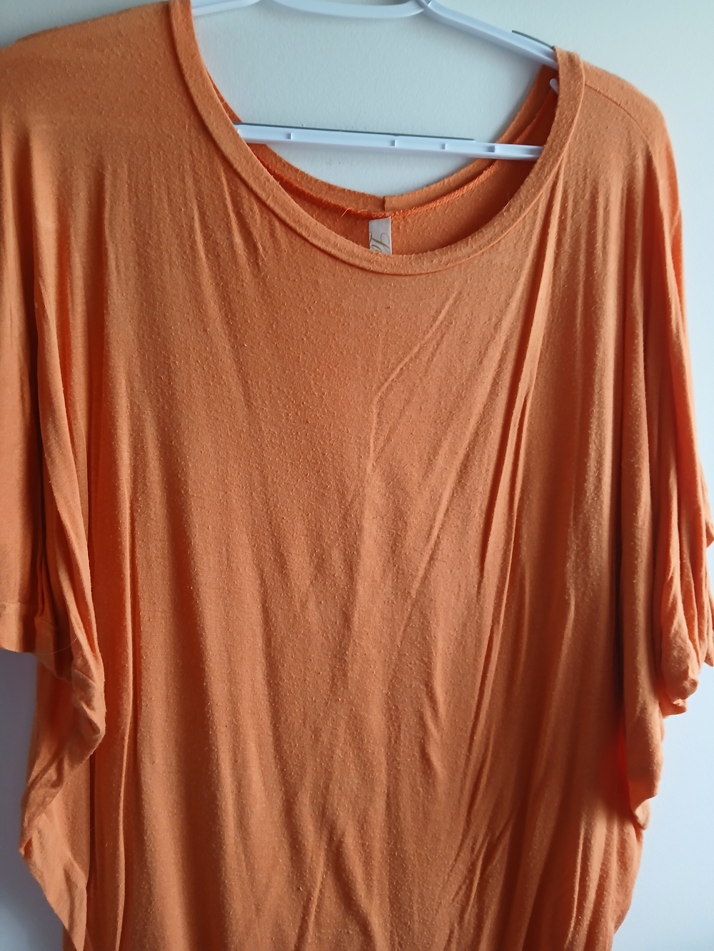 Love In Orange Large Short Sleeve Tunic